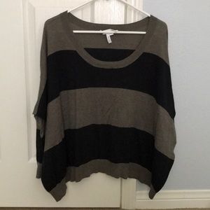 BCBGenerarion stripe sweater with loose fit
